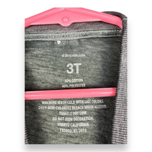 Nirvana Boy’s Graphic Long Sleeve Shirt Size 3T - Picture 7 of 9